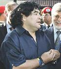 Diego Armando Maradona, el 29-5-205 (foto de Ricardo Stuckert, wikipedia)