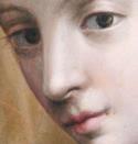 Detalle de la Sagrada Familia con San Juan de Círculo de Andrea del Sarto