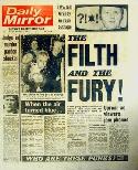 El <i>Daily Mirror</i> con el famoso titular "La mugre y la furia" 