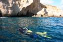 Submarinista en la Cala Cocedores (Águilas) (foto propiedad de Eco-Viajes)